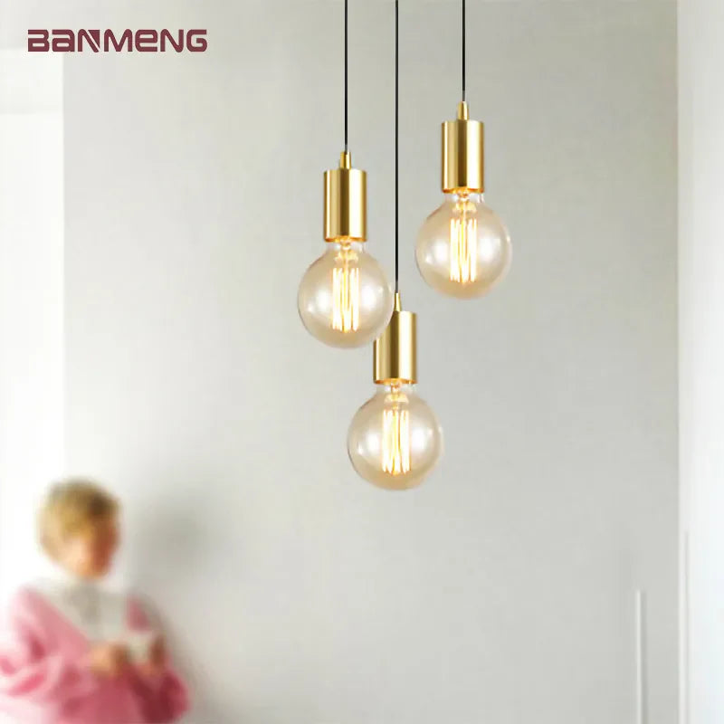 Lámpara colgante elegante nórdica E27