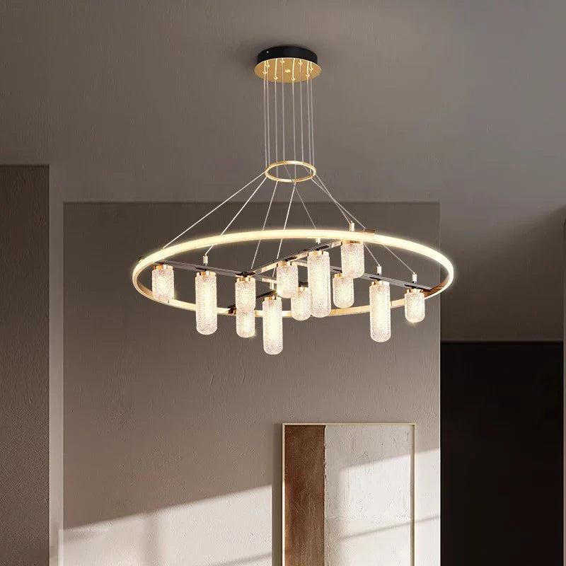 Lámpara colgante LED moderna de lujo para iluminación interior