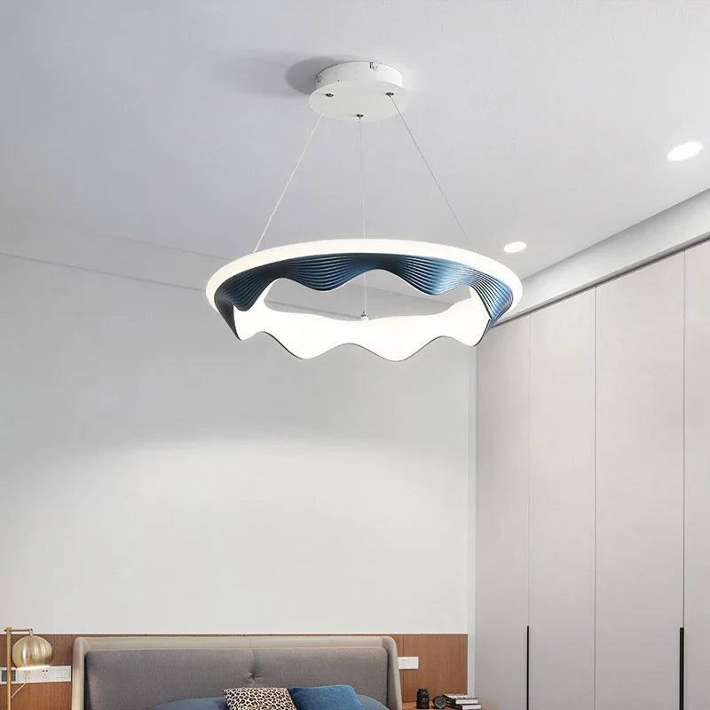 lámpara colgante minimalista moderna nórdica de lujo creativa con led