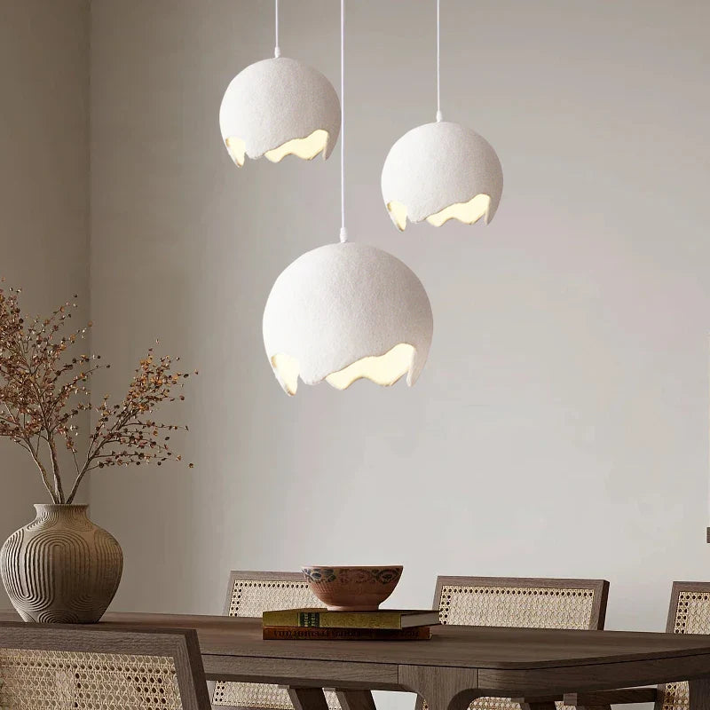 lámpara nórdica minimalista wabi sabi con led para decoración interior
