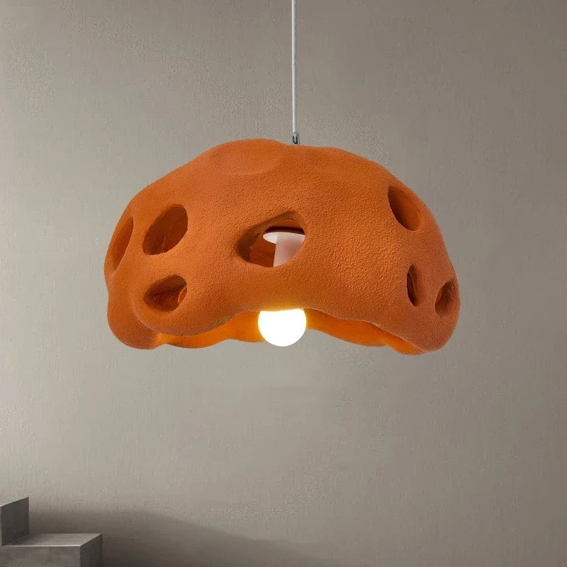 lámpara de diseño wabi sabi LED suspensión nórdica irregular