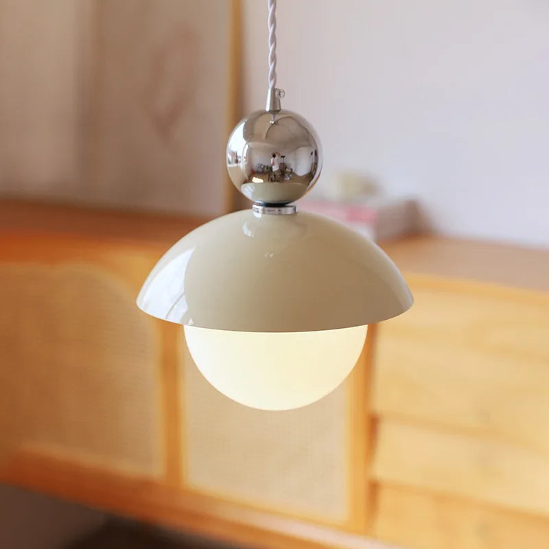 lámpara de bola de vidrio luminosa para interior elegante