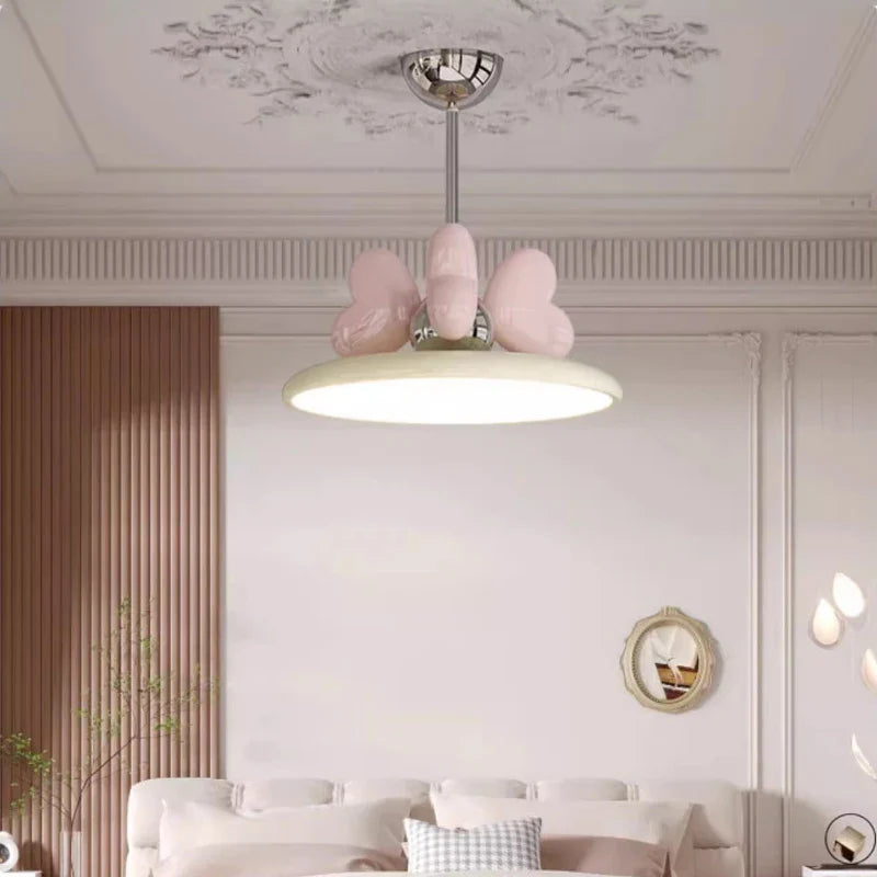 lámpara de techo romántica y linda para habitación de princesa infantil
