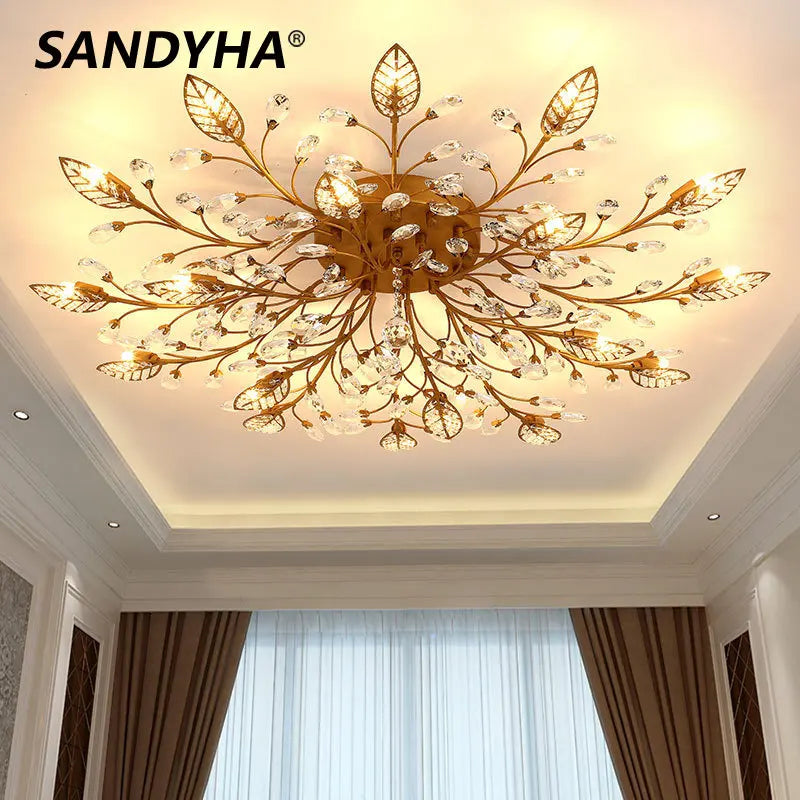 Lámpara de pie SANDYHA cristal nórdico moderno