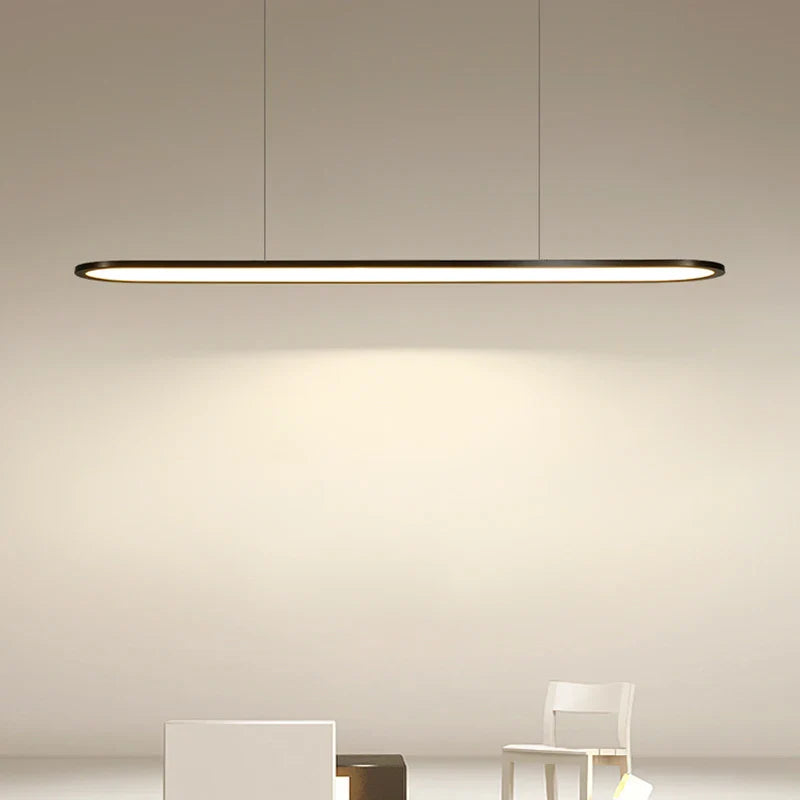 lámpara colgante moderna nórdica simple led rectangular para bar