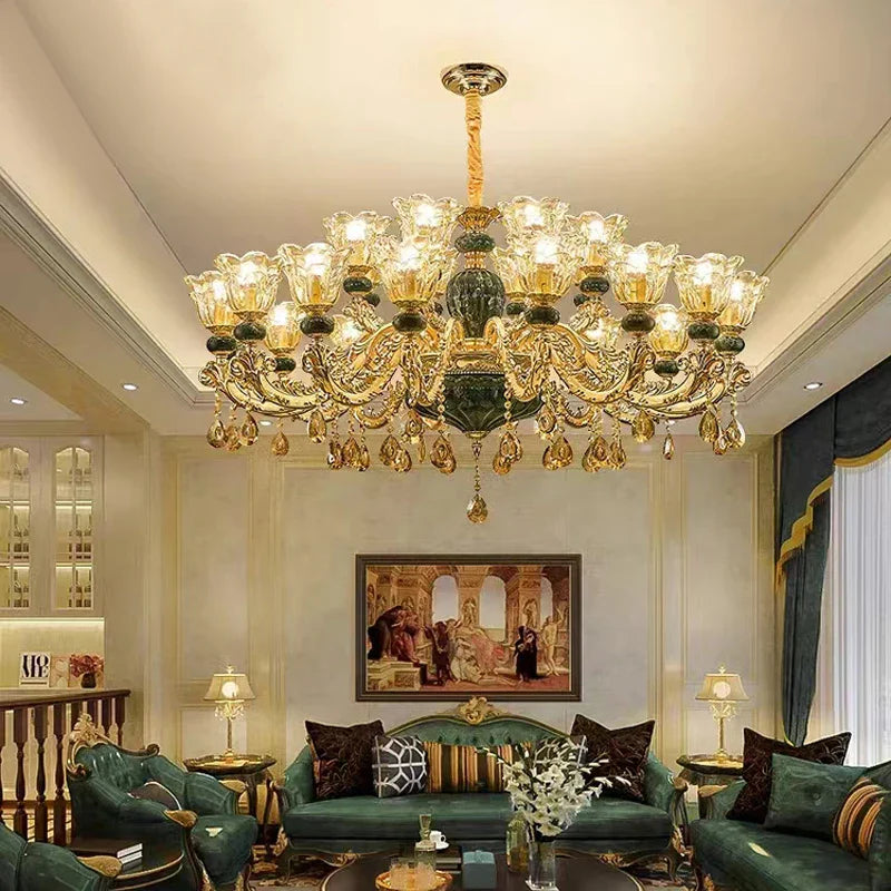 lámpara de cristal ligera para decoración elegante y refinada