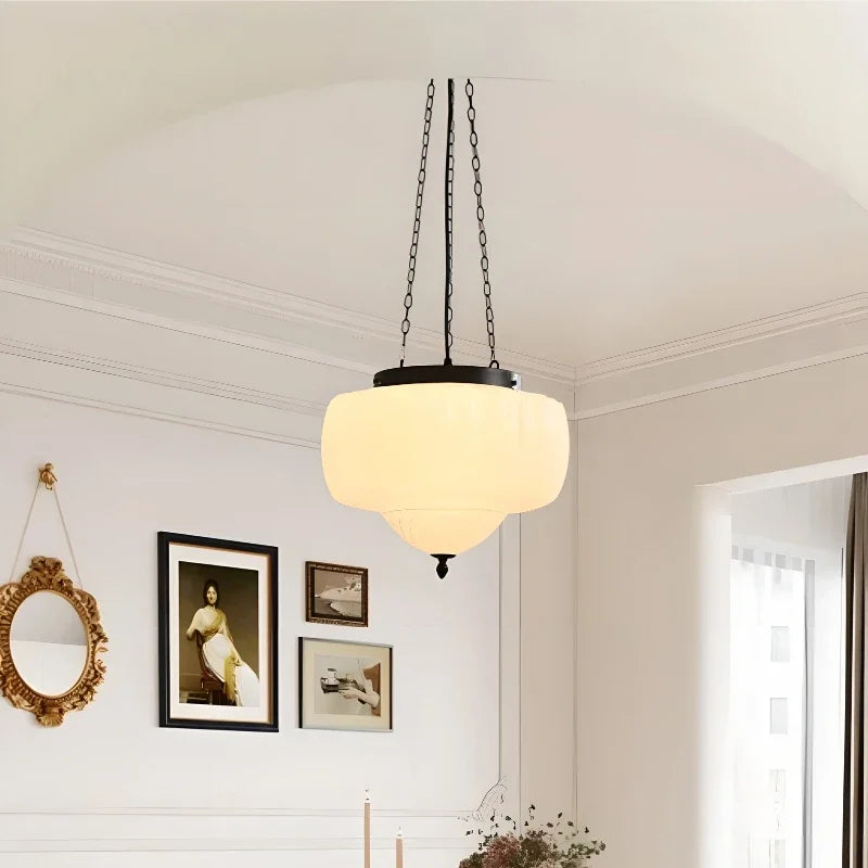 Lámpara escandinava vintage de vidrio luminosa
