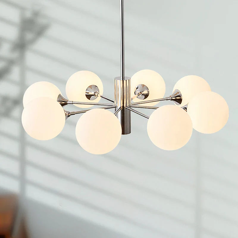 Lámpara de diseño nórdico moderno forma de frijol mágico lujo iluminación interior