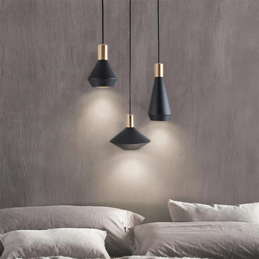 lustre moderno para salón con lámpara de mano