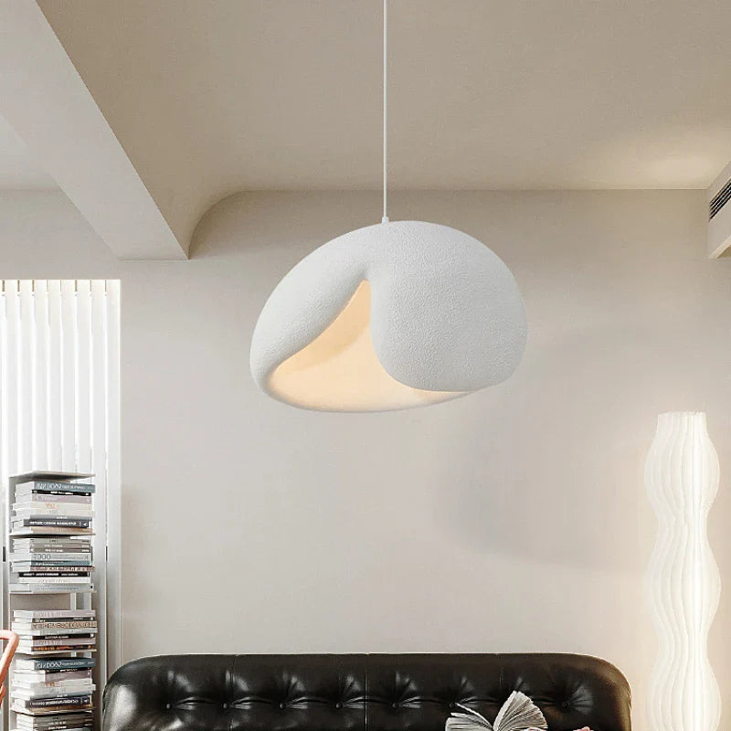 lámpara wabi sabi nórdica minimalista led suspendida