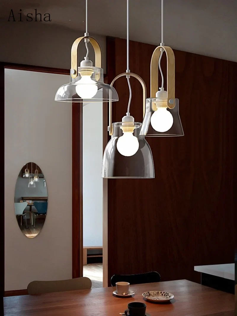lámpara colgante de vidrio diseño para decoración interior moderna