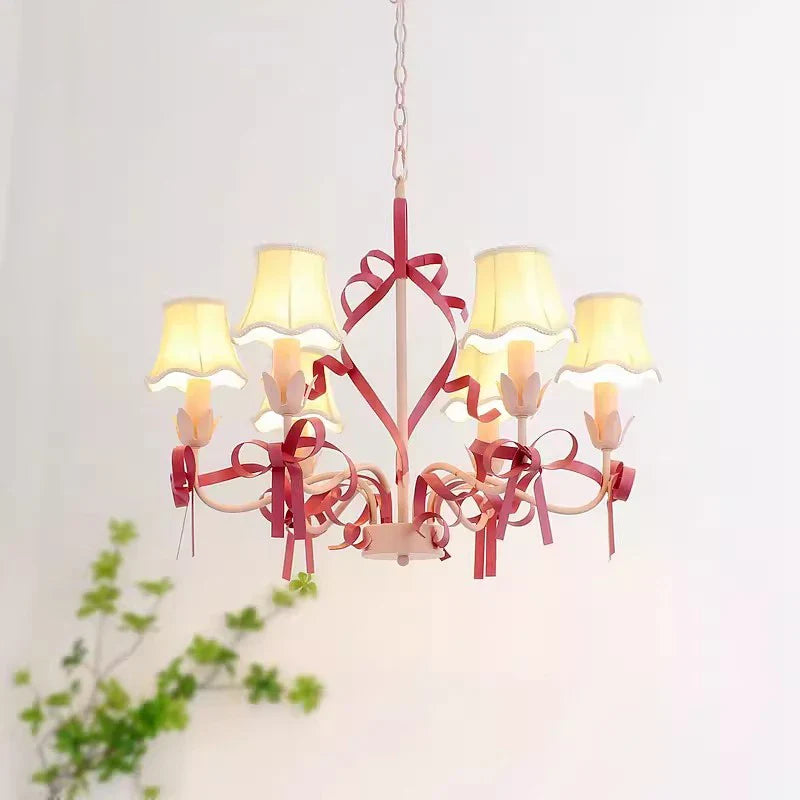lámpara princesa rosa para decoración de habitación infantil