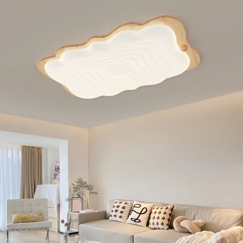 Lámpara colgante Qiyimei diseño de madera elegante