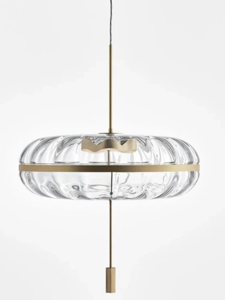 lámpara circular de vidrio diseño nórdico para bar y restaurante
