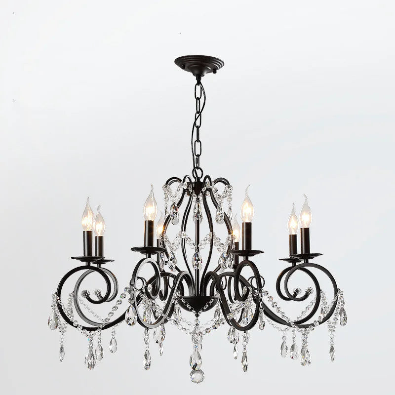 Candelabro Diseño Clásico Cristal Metal