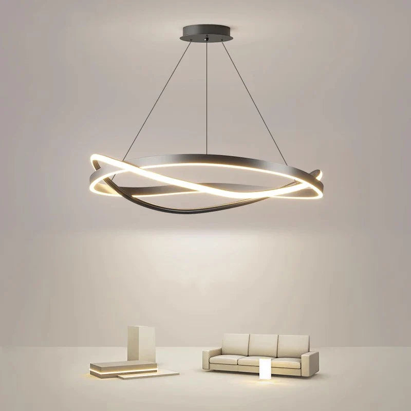 Lámpara de araña LED moderna para iluminación interior colgante plafón