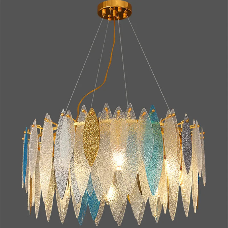 lámpara de vidrio nórdica para decoración interior elegante