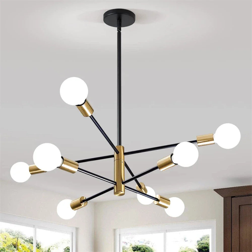 lámpara colgante de lujo moderna suspensión led decoración nórdica