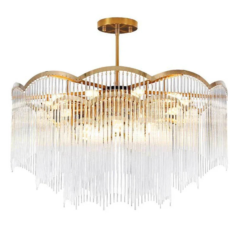 lámpara de techo de cristal moderna diseño de lujo para interior