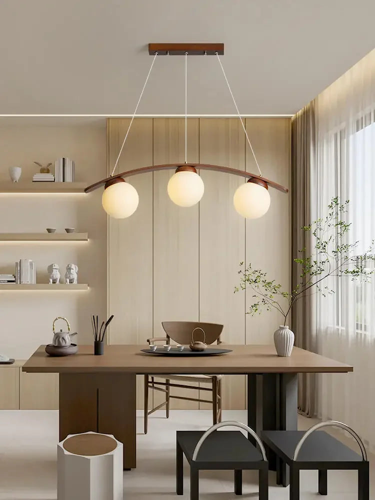lámpara de techo de madera de diseño para decoración contemporánea del hogar