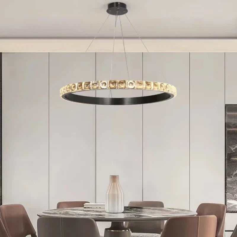 Lámpara cristal elegante y refinada