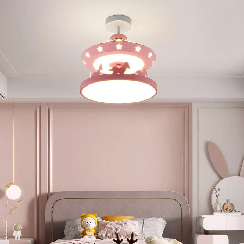lámpara moderna minimalista para habitación infantil luminosa y acogedora