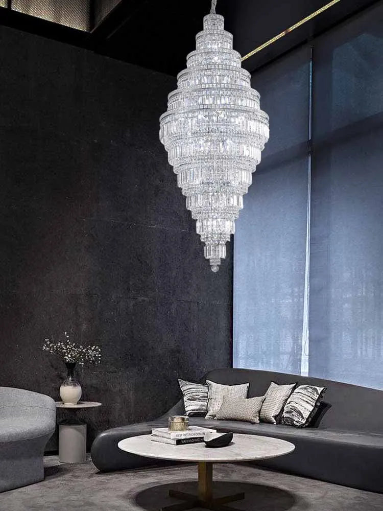 lámpara de techo moderna personalizada en cristal para iluminación elegante