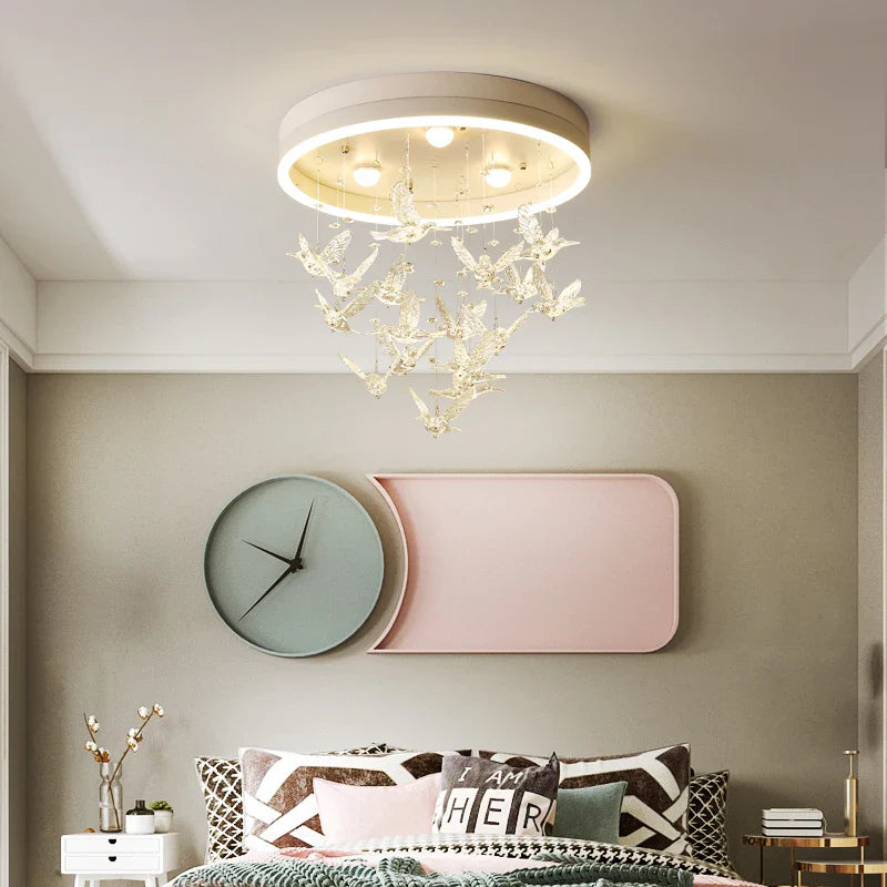 lámpara led en cristal creativa cálida y romántica moderna