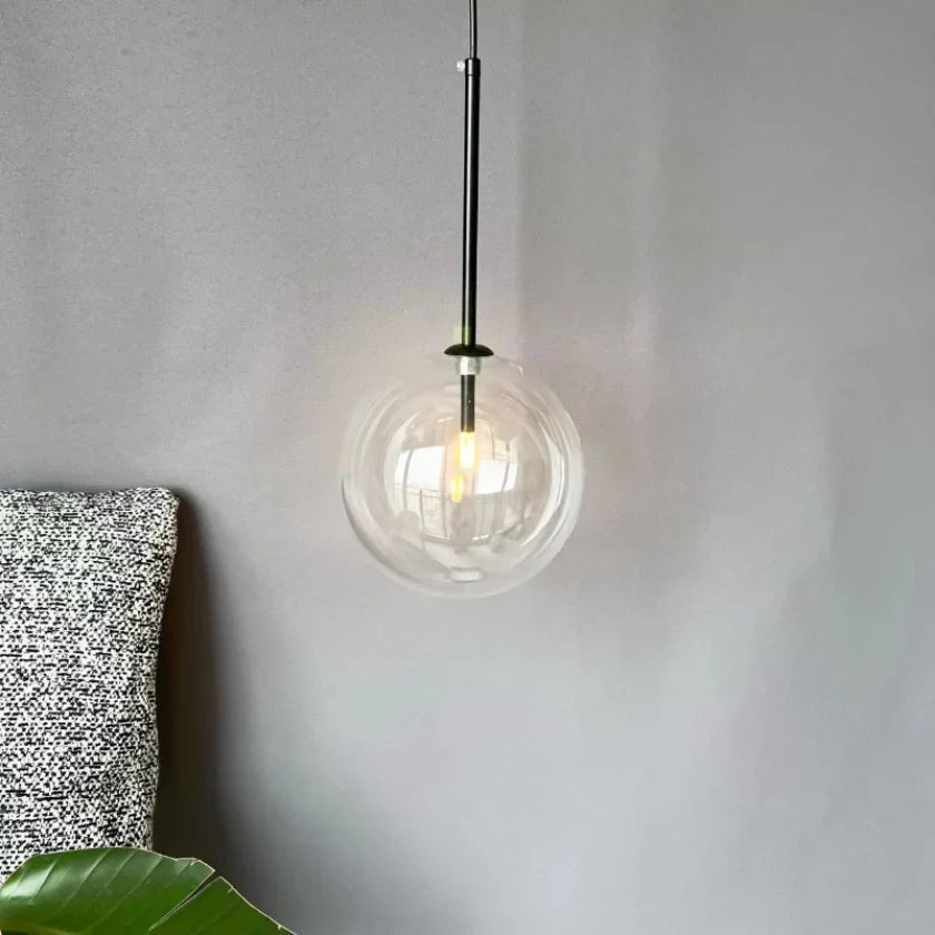 Lámpara colgante vidrio elegante diseño moderno