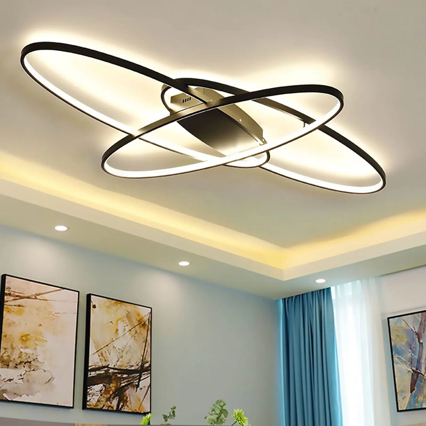 lustre LED creativo luminaria de suspensión plafón