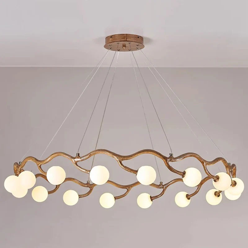 Lámpara colgante de diseño LED con ramas de árbol diseño moderno decorativo interior