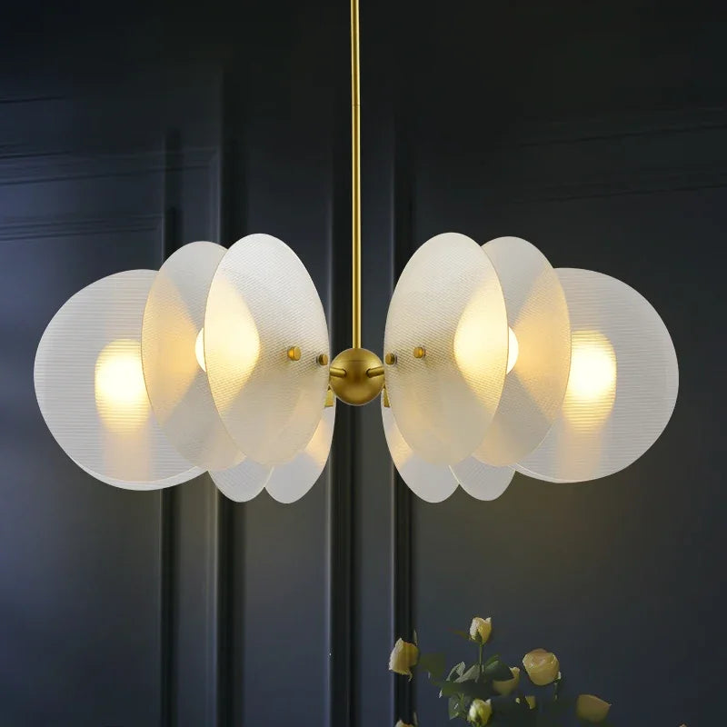 Lámpara de techo LED diseño de vidrio escandinavo