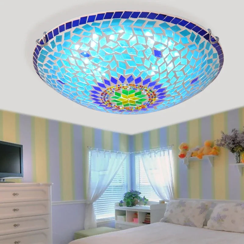 Lustre de vidrio chic contemporáneo