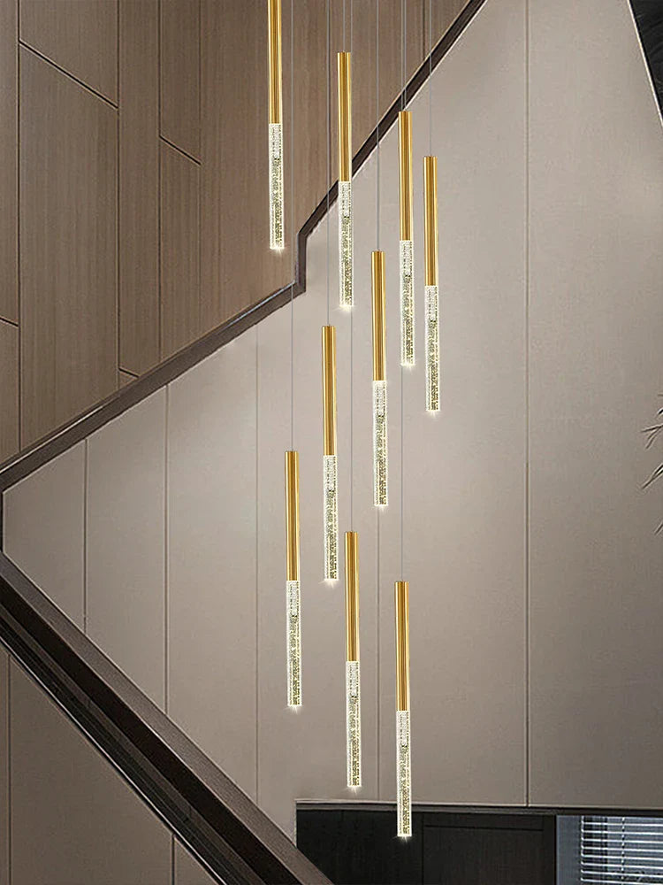 lámpara de cristal moderna para iluminación interior minimalista