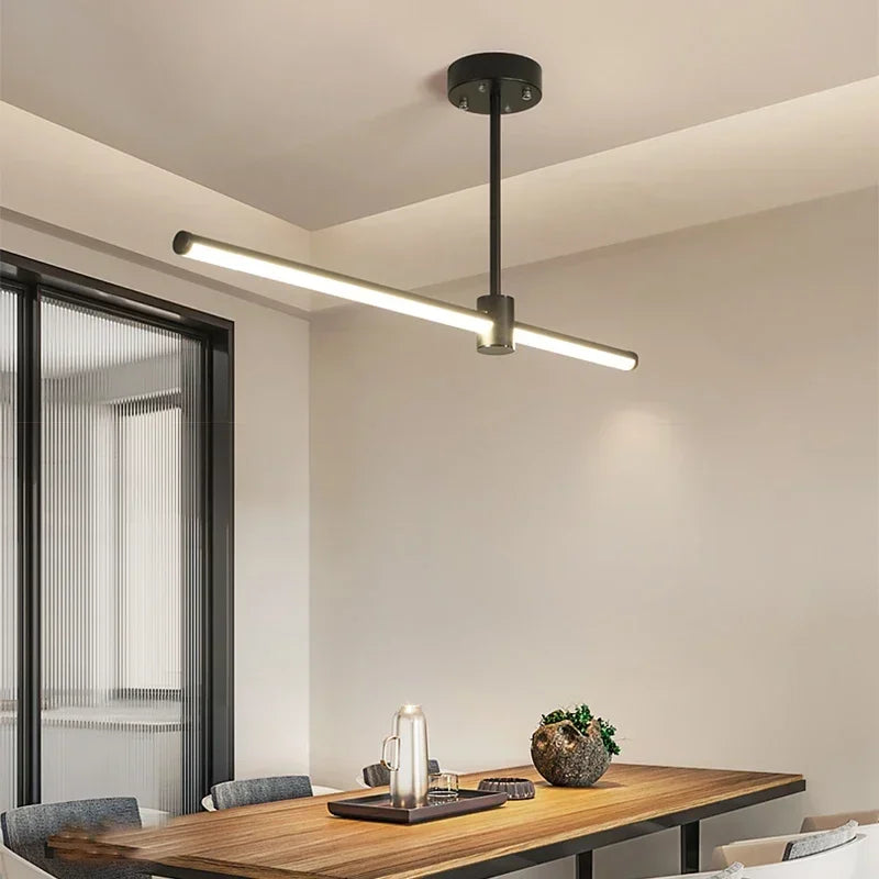lámpara LED moderna para decoración interior elegante y luminosa