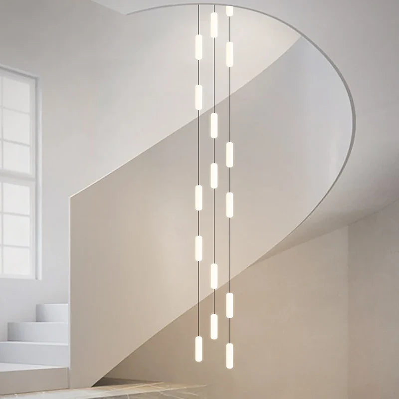 lámpara de techo led nórdica para escalera dúplex ático villa