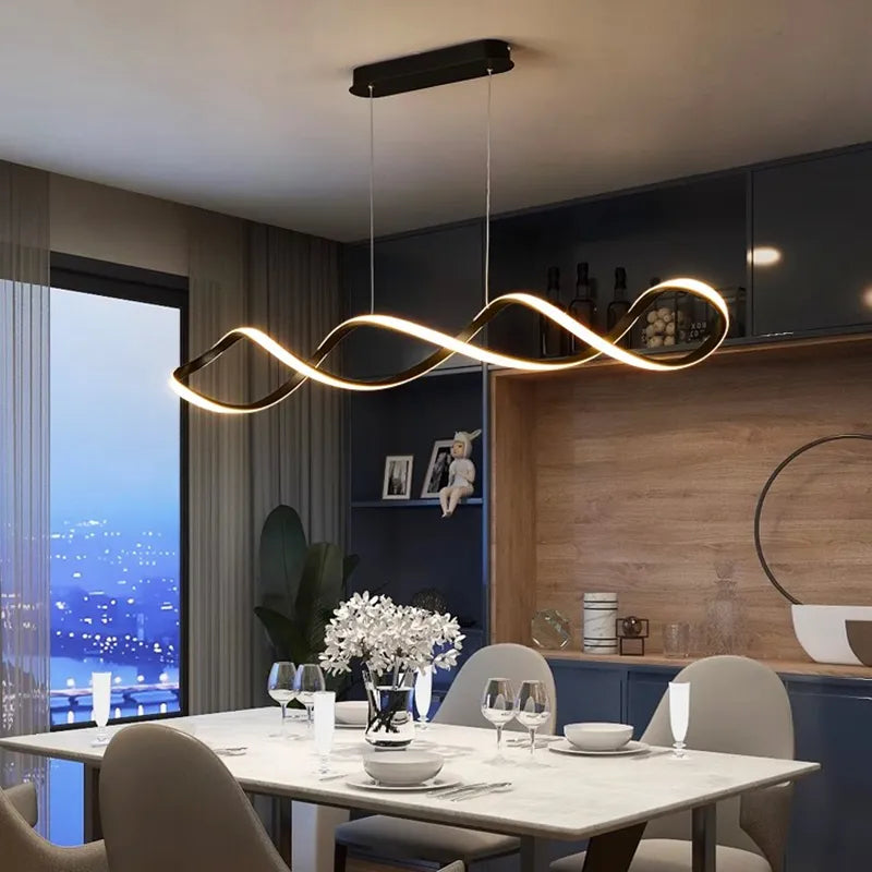 Comedor moderno lámpara decoración hogar moderno luces colgantes inteligentes decoración salón lámparas de araña para comedor