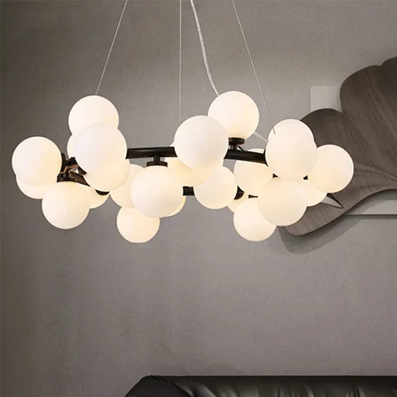 Lámpara colgante LED nórdica moderna elegante
