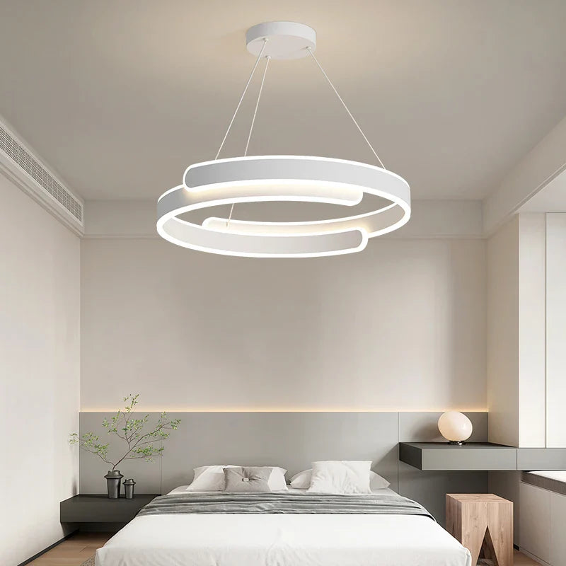 Lámpara LED simple en forma de anillo para casa