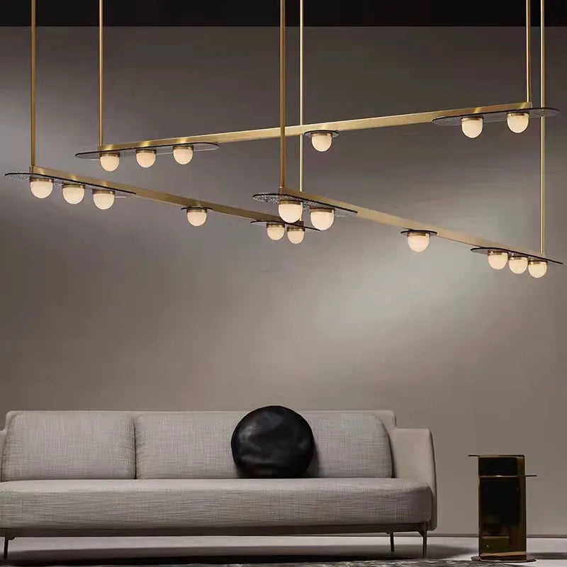 Lámpara colgante LED art déco elegante