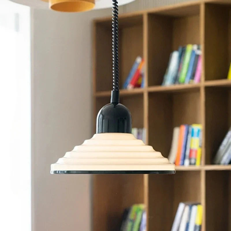 lámpara de vidrio nórdico con iluminación led vintage