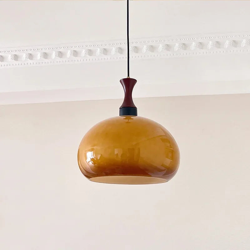Lámpara de araña Bauhaus medieval japonesa retro vidrio salón dormitorio oficina bar