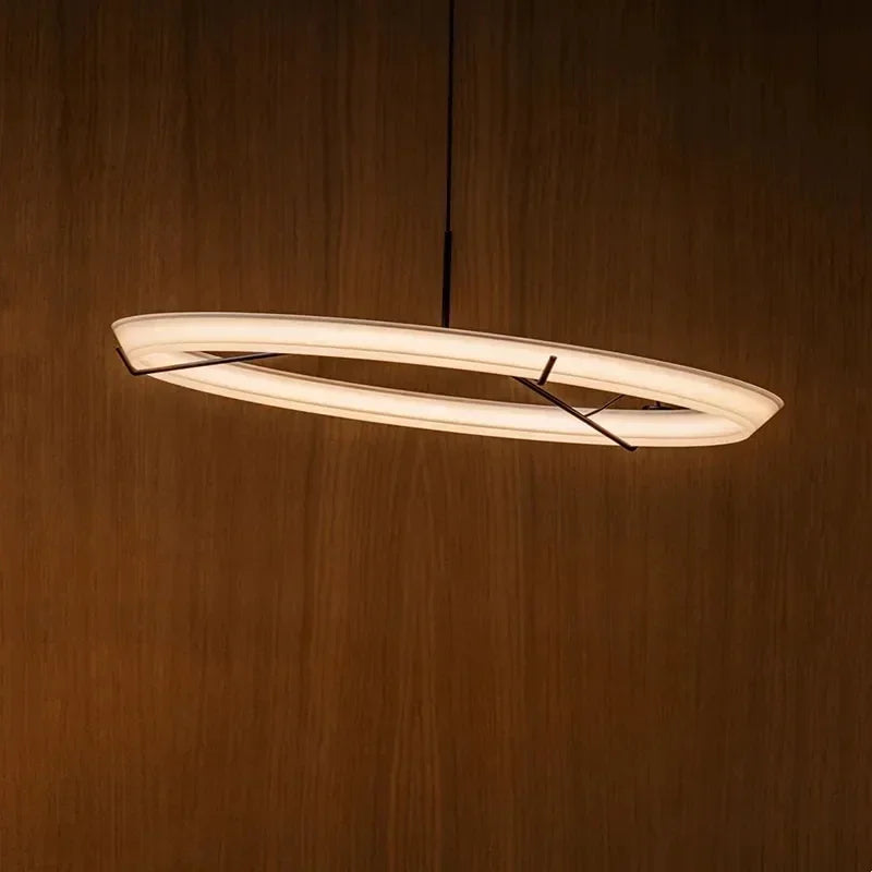 Lámpara transparente nórdica moderna luminosa
