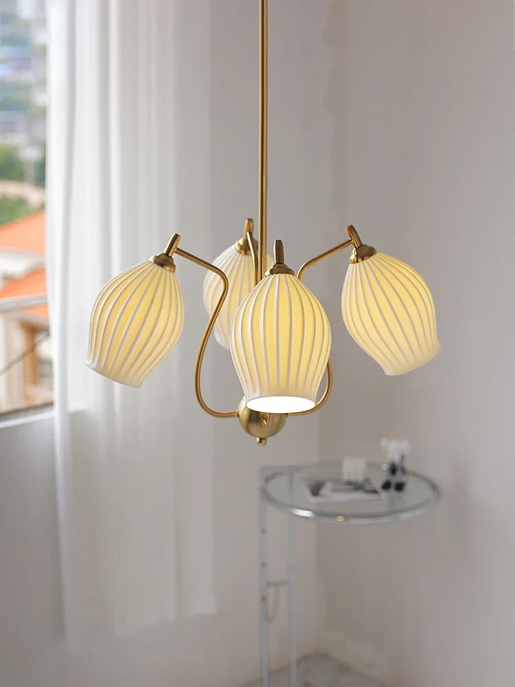 Lámpara vintage de cerámica japonesa diseño minimalista para interior
