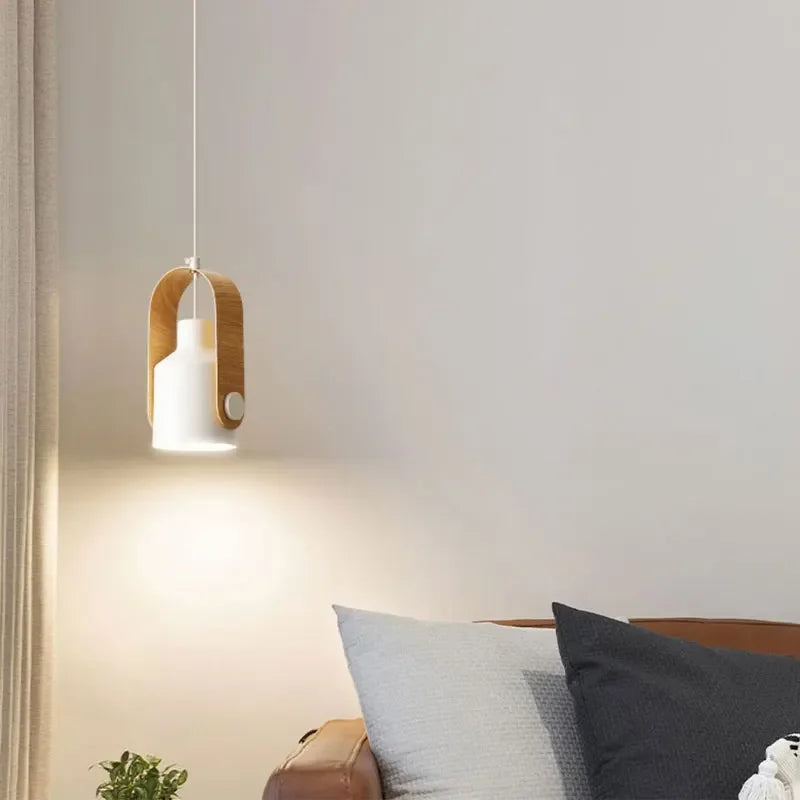 Lámpara luminosa Macaron Escandinava Elegante de Madera