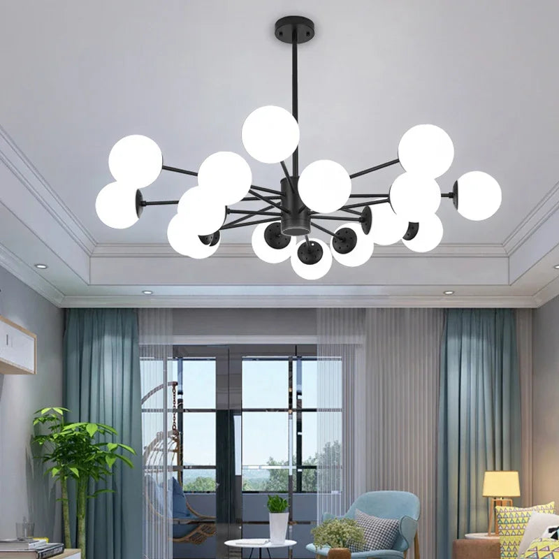 lámpara moderna de vidrio para interior luminoso