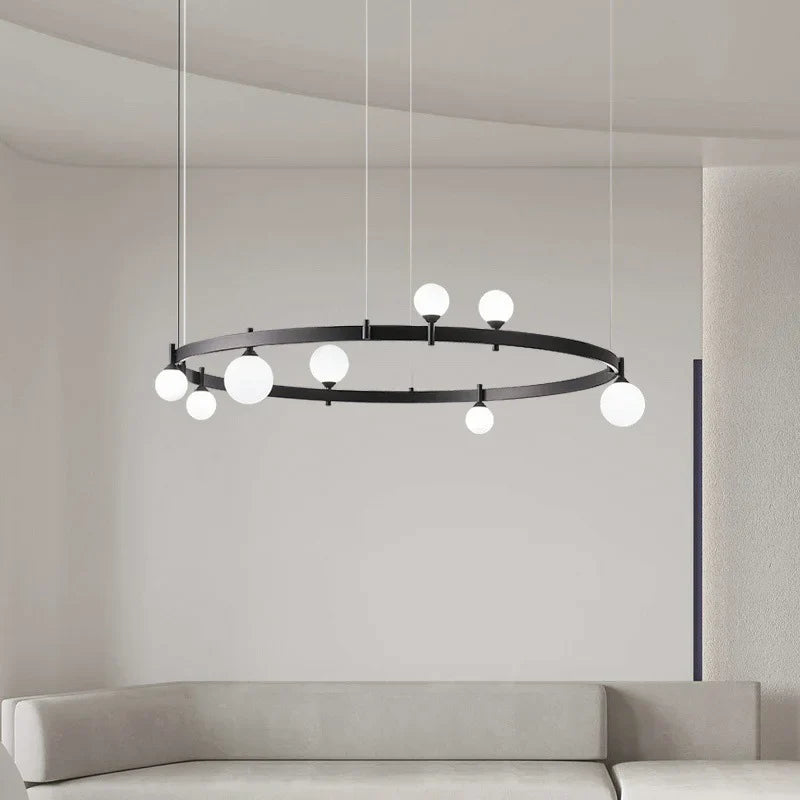 lámpara moderna ajustable de vidrio para decoración artística
