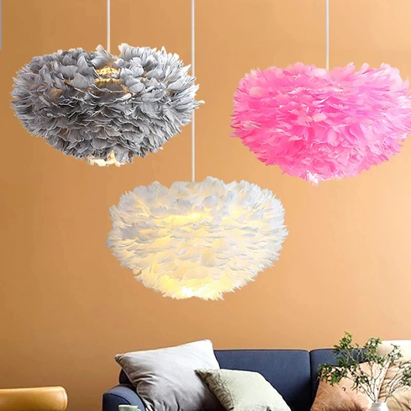 lustre moderne romantique led créative nordique suspendus éclairage