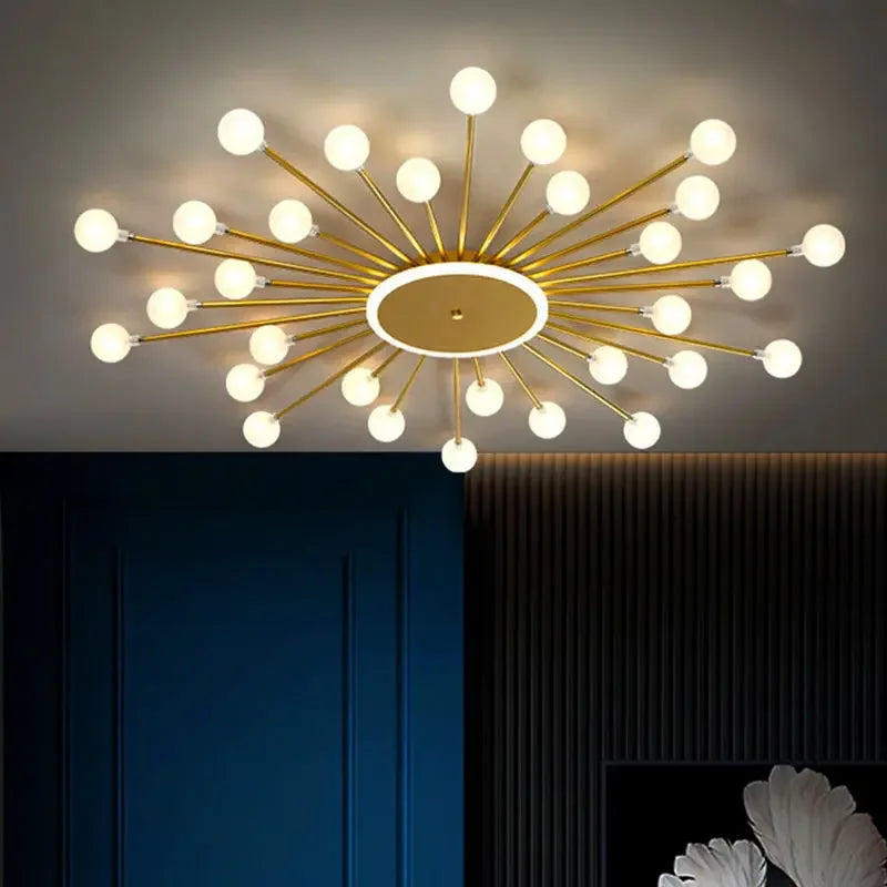 Lámpara de diseño contemporáneo luminosa y elegante.