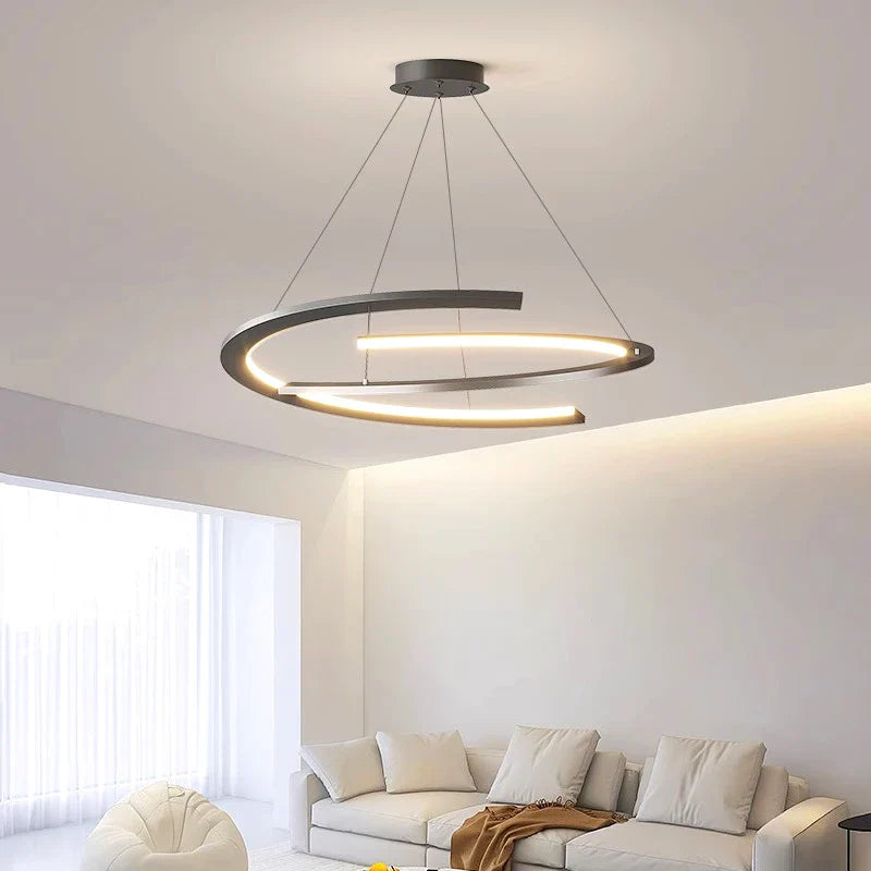 Lámparas colgantes modernas con LED para iluminación interior suspendida